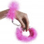 Наручники металлические Adrien Lastic Handcuffs Pink с розовой пушистой отделкой - [Фото 2]