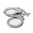 Наручники металлические Adrien Lastic Handcuffs Metallic (полицейские) - [Фото 1]