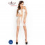 Бодистокинг Passion BS027 white, платье-сетка на бретелях, очень откровенное - [Фото 1]