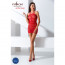 Бодистокинг Passion BS063 red, платье-сетка халтер - [Фото 1]