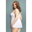 Пеньюар - Tanya, Plus Size, білий - [Фото 1]