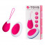 Виброяйцо Toyfa A-Toys с пультом ДУ, силикон, розово-белый, 12 см - [Фото 6]
