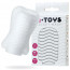 Мастурбатор Toyfa A-Toys Pocket Wavy, TPR, белый, 7,8 см (растягивается до 30 см) - [Фото 1]