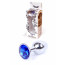 Анальная пробка - Jewellery Silver Plug Dark Blue - [Фото 1]