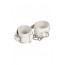 Наручники Leather Dominant Hand Cuffs, WHITE - [Фото 1]