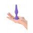 Анальная пробка Toyfa A-Toys, силикон, фиолетовый, 11,3 см - [Фото 2]