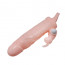 Насадка на член - Brave Men Vibro Penis Sleeve Flesh with Bunny - [Фото 4]