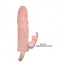 Насадка на член - Brave Men Vibro Penis Sleeve Flesh with Bunny - [Фото 6]