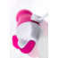 Вибратор с клиторальным стимулятором JOS ELLY, с подогревом, силикон, розовый, 21,5 см - [Фото 2]