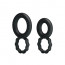 Эрекционные кольца - Ring Set Double-Ring Black, 2 шт. - [Фото 4]