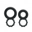 Эрекционные кольца - Ring Set Double-Ring Black, 2 шт. - [Фото 5]