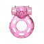 Эрекционное кольцо - Vibration And Condom Ring Bear Pink - [Фото 4]
