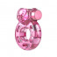 Эрекционное кольцо - Vibration And Condom Ring Bear Pink - [Фото 6]