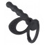 Насадка для двойного проникновения - Black Velvets Cock & ball ring - [Фото 4]