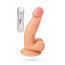 Реалистичный вибратор Toyfa Realstick Nude, PVC, телесный, 12 режимов вибрации, 20 см - [Фото 2]