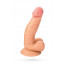 Реалистичный вибратор Toyfa Realstick Nude, PVC, телесный, 12 режимов вибрации, 20 см - [Фото 3]