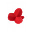 Расширяющая анальная пробка ToDo By Toyfa Flower, силикон, красная, 9 см, ø 6 см - [Фото 3]