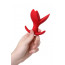Расширяющая анальная пробка ToDo By Toyfa Flower, силикон, красная, 9 см, ø 6 см - [Фото 4]