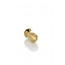 Gold anal plug TOYFA Metal with red round-shaped gem, length 7,8 cm, diameter 2,2-3,5 cm, weight 95  - [Фото 3]