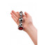 Silver anal plug TOYFA Metal with red round-shaped gem, length 12,2 cm, diameter 2-2,5 cm, weight 14 - [Фото 4]