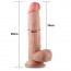 Фаллоимитатор с мошонкой - Sliding Skin Dual Layer Dong 8'' - [Фото 6]