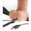Страпон - Fetish Fantasy Hollow Rechargeable Strap-On With Balls, 9