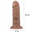 Фаллоимитатор - LoveToy 10.5'' Realistic Chubby Dildo Flesh - [Фото 2]