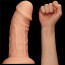 Фаллоимитатор - LoveToy 9.5'' Realistic Curved Dildo Flesh - [Фото 3]