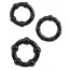 Ерекційні кільця - GK Power Beaded Cock Rings Black - [Фото 2]