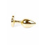 Анальная пробка - Jewellery Gold Heart Plug Clear - [Фото 2]