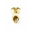 Анальная пробка - Jewellery Gold Heart Plug Black - [Фото 2]