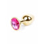 Анальная пробка - Jewellery Gold Plug Pink - [Фото 3]