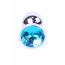 Анальная пробка - Jewellery Silver Plug Light Blue - [Фото 4]