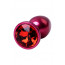 Анальный страз Toyfa Metal красный, с кристаллом цвета рубин, 7,2 см, ø2,8 см, 50 г - [Фото 6]