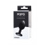 Анальна пробка - POPO Pleasure by TOYFA butt plug with S rhinestone, silicone, black, 7.2 cm, O 2.8  - [Фото 1]