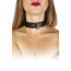 Нашийник Leather Collar, BLACK - [Фото 2]
