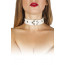 Нашийник Leather Restraints Collar, WHITE - [Фото 4]