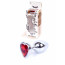 Анальна пробка - Jewellery Silver  Heart PLUG Red - [Фото 1]