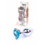 Анальна пробка - Jewellery Silver  Heart PLUG Light Blue - [Фото 1]
