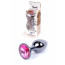 Анальна пробка - Jewellery Dark Silver PLUG Pink - [Фото 1]