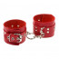 Наручники Leather Rastraints Hand Cuffs, Red - [Фото 1]