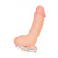 RealStick Elite, Realistic vibrator, TPR, flesh, 15 cm - [Фото 3]