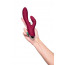 Вібратор - Vibrator with clitoral stimulator L'EROINA by TOYFA Mion, silicone, burgundy, 22 cm - [Фото 4]