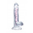 Фалоімітатор - Flexible dildo A-Toys Paret, transparent, 18 cm - [Фото 3]