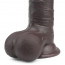 Фалоімітатор - 7.8'' Sliding Skin Dual Layer Dong Brown - [Фото 3]