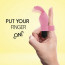 Насадка на палець - FeelzToys Magic Finger Vibrator Pink - [Фото 2]