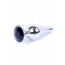 Анальна пробка - Jewellery Silver BUTT PLUG Black - [Фото 4]