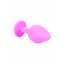 Анальна пробка - Jewellery Pink Silicon PLUG Medium Light Blue Diamond - [Фото 2]