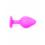 Анальна пробка - Jewellery Pink Silicon PLUG Medium Light Blue Diamond - [Фото 3]