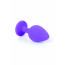 Анальна пробка - Jewellery Purple Silicon PLUG Medium Red Diamond - [Фото 2]